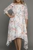 Picture of PLUS SIZE  CHIFFON FLORAL DRESS